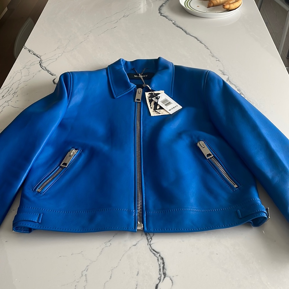 Misbhv leather jacket made in Poland, Krakow size L